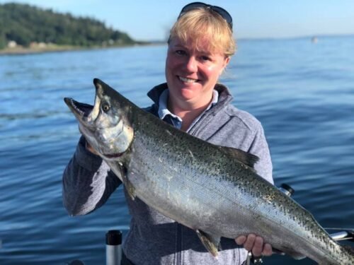 Women Fishing In Seattle
